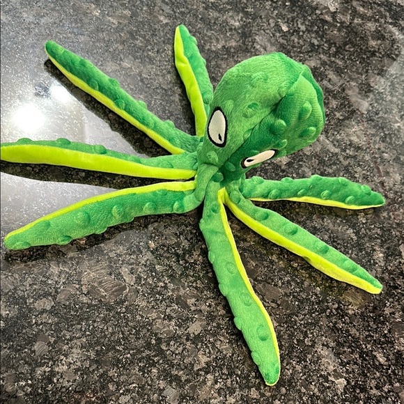 Green Octopus Dog Toy - Picture 1 of 10